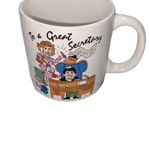 LEFTON China vintage secretary and boss mug